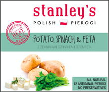 Load image into Gallery viewer, Potato, Spinach & Feta - 12 Artisanal Vegetarian Pierogi
