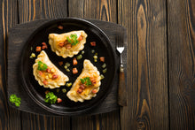 Load image into Gallery viewer, Potato & Onion - 12 Artisanal Vegan Pierogi