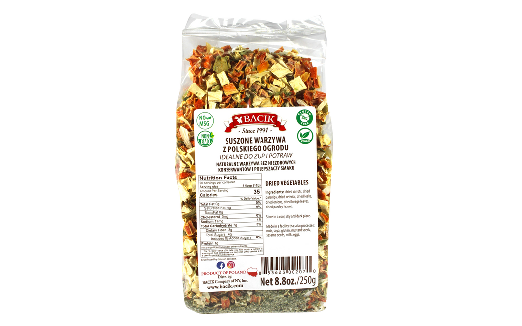 Dried vegetables