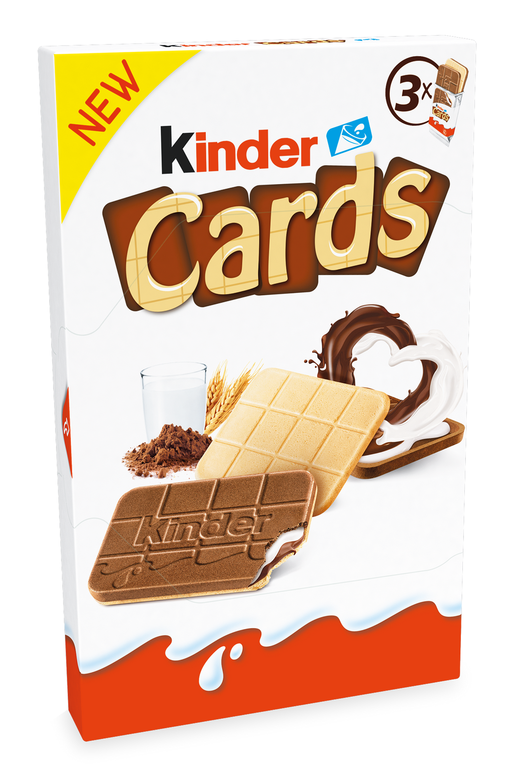 Cocoa-milk wafer cards