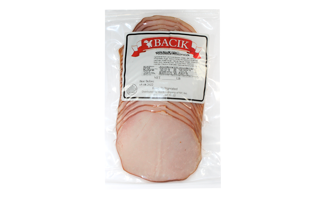 Canadian Bacon (Poledwica Sopocka) sliced