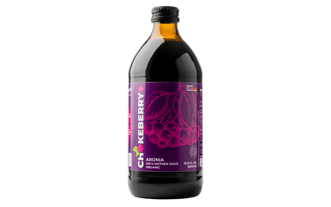 Organic Chokeberry Juice Bottle