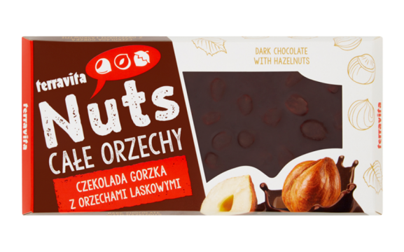 Dark Chocolate w/hazelnuts