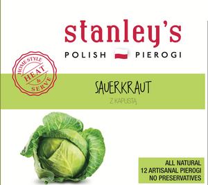 Sauerkraut - 12 Artisanal Vegan Pierogi