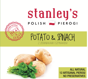 Potato & Spinach - 12 Artisanal Vegan Pierogi