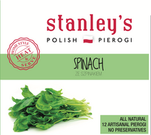 Load image into Gallery viewer, Spinach - 12 Artisanal Vegan Pierogi
